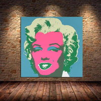 Hand Painted Andy Warhol Marilyn Monroe Art Hand Painted Oil Painting Canvass