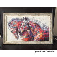 DIY Diamond Painting Horse Kits Handmade DIY Diamond Animal Mosaic Rhinestone Picture