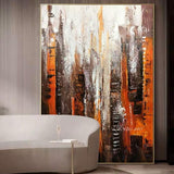 Hand Painted knife oil painting Abstract modern oil painting on canvas art knife canvas painting for bedroom hotel decora