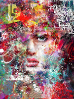 DIY Full Square Diamond Painting Abstract Woman 5D Diamond Portrait Home Decor Diamond Art