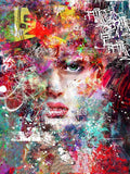 DIY Full Square Diamond Painting Abstract Woman 5D Diamond Portrait Home Decor Diamond Art