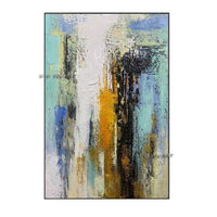 Hand Painted Abstract Colorful Style Minimalist Modern On Canvas Decorative