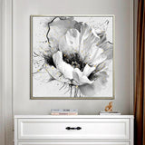 Hand-Painted Hand Painted Oil Painting Modern Retro Flower Abstracts Home