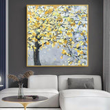 Hand Painted Oil Paintings On Canvas New Hand Painted Knife Flower Tree Wall Art