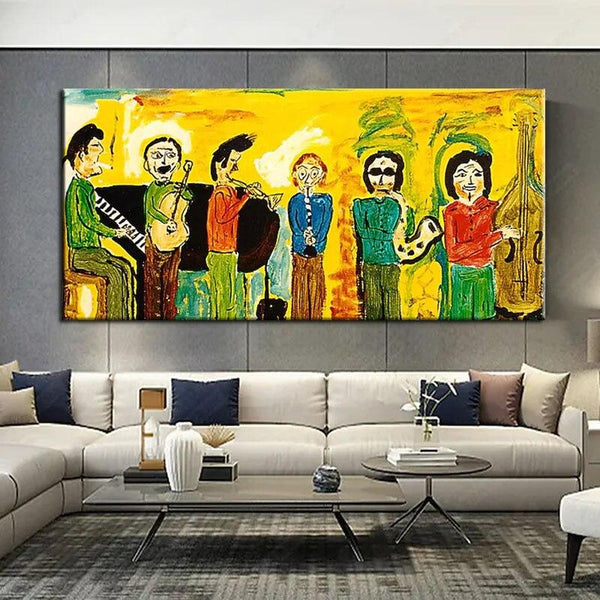 Abstract Hand Painted Oil Painting Canvas Modern Figure Decor Wall Landscape d