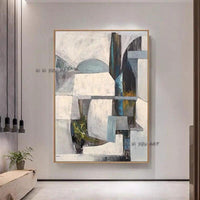 Modern Abstract Geometricative Canvas Porch Aisle Hanging on Canvas Wall Art