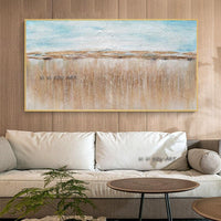 Hand Painted Abstract Contemporary Landscape Minimalist Modern Decorative