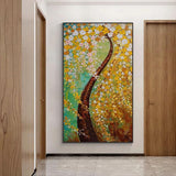 Hand Painted Abstract Wall Art Beautiful Flowers Tree Minimalist Modern On Canvas Decorative For Living