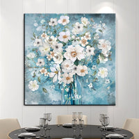 Hand Painted Oil Painting Flower Abstract Canvas Hallway Hotel Decoration Size