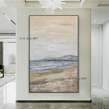 Hand Painted Abstract Wall Art Modern Seascape Modern On Canvas Decor Office