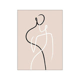 Hand Painted Oil Paintings Minimalist Figures Line Art Sexy Woman Body Nude Wall Canvas Paintings Drawing Decoration