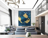 Canvas Wall Art Abstract Earth Painting On Canvas Oversized Wall Art Vertical Original Abstract Painting