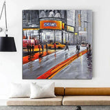 Oil Painting On Canvas New Hand Painted Impression Landscape Street Oil Painting