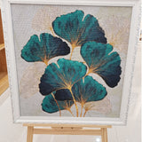 DIY 5D DIY Diamond Painting Ginkgo Leaves Kit Diamond Flower Picture Of Rhinestone Handmade