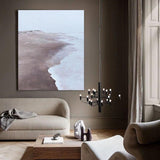 Abstract Oil Painting Hand Painted Beach scenery Wall Art Canvas Abstract Artwork For Hotel Decor As