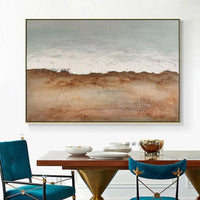 Arrival Textured Abstract Of Desert Landscape Modern Hand Painted Painting Art