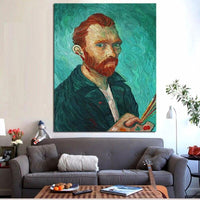 Hand Painted Van Gogh Self Portrait Impression Character