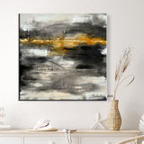 Hand Painted Impression Retro Oil Painting Abstract on Canvas Hand Painted Landscape Painting