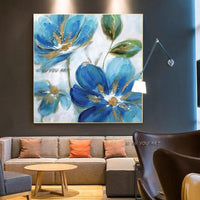 Abstract Flowers On Canvas Pure Hand Painted Home Wall Decoration Paintings Art Wall Artwork