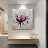 Home Decor Wall Art Purple Flower Wall Art Mural Office