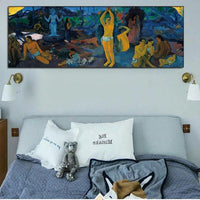 Hand Painted Oil Painting Paul Gauguin Where do we come from? Who are we? Where are we going? Impressionism Abstract