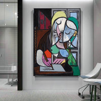 Hand Painted Oil Painting Picasso The Woman Who Writes a Letter (Mary Teresa) Abstract Painting