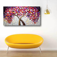 Hand Painted Oil Paintings Abstract Flower Tree Canvas Wall Painting Art murale chambre Decoration