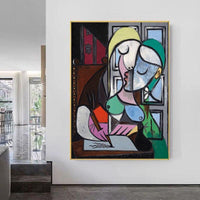 Hand Painted Oil Painting Picasso The Woman Who Writes a Letter (Mary Teresa) Abstract Painting