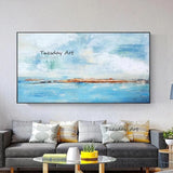 Oil Painting Hand Painted Landscape On Canvas Seascape Abstract Wall Art