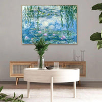 Hand Painted Famous Landscape Oil Painting Claude Monet Water Lilies Impression Arts Room