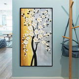 Hand Painted Oil Painting On Canvas New Hand Painted knife Flower Tree Abstract