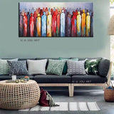 Hand Painted Figure Oil Paintings On Canvas Modern Abstract Pop Arts