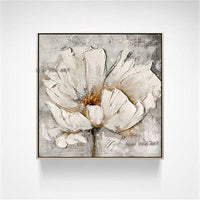 Design Unique Design High Quality Hand Painted Modern impression Blue Flower On Canvas