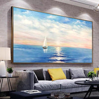 Landscape Sunrise Seascape Dining Room Decoration Painting For Porch Painting Hanging Painting Decor