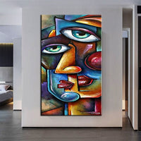 Oil Paintings Hand Painted Cartoon Character Abstract Canvas Painting Modern Room Decor