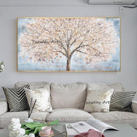 Oil Painting Hand Painted Landscape Tree Abstract On Canvas Home Decor