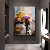 Hand Painted Art Oil Painting Landscape Impression People Abstract Canvas Room Bedroom Decor