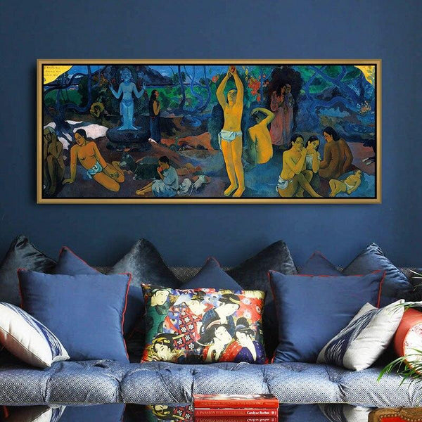 Hand Painted Oil Painting Paul Gauguin Where do we come from? Who are we? Where are we going? Impressionism Abstract