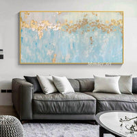 Gold Abstract Hand Painted canvas painting wall art pictures home hallway wall decor gold texture quadro decor