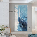 Hand Painted Oil Painting Landscape Abstract Seascape Canvas Painting For Home Hotel Decorative