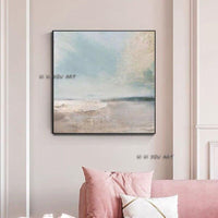 Hand Painted On Canvas Beach Landscape Paintings Artwork Wall Decorative