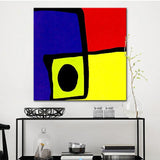 Oil Painting Modern Blue Yellow Red Black Abstract Wall Decorative Item Textured Acrylic Canvas Wall Art Entrance Decor