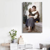 Hand Painted France Aestheticism Painter William Adolphe Bouguereau A Little Coaxing Canvas Wall Art Oil Paintings Decor