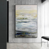 Modern Beautiful Scenery Light Color Hand Painted Abstract Landscape Of The Sea Of Clouds Home Good Wall Art Canvas Painting