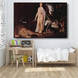 Hand Painted Gustav Klimt Classic Fable Abstract Oil Painting on Canvas Modern Arts Room Decoration