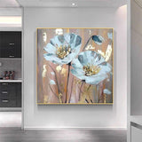 Beautiful Of Flowers For Home Wall Decoration Hand Painted Canvas Acrylic Sofa Bedroom