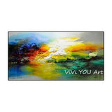 art Hand Painted modern landscape Oil Paintings on Canvas wall Bedroom Wall Art picture