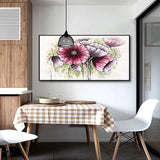 Hand Painted Modern Classic Flowers AbstracHand Painted Oil Painting Painting Canvas