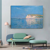 Hand Painted Claude Monet Seascape Impression Famous Landscape Oil Painting Arts Room