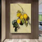 Hand Painted Claude Monet Impression Branch of Lemons1883 Abstract Art Oil Painting s